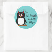Evil Pinguin ließ mich Aufkleber machen (Tasche)