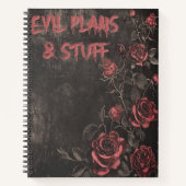 Evil Plans & Stuff Gothic Notizblock (Vorderseite)
