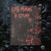 Evil Plans & Stuff Gothic Notizblock