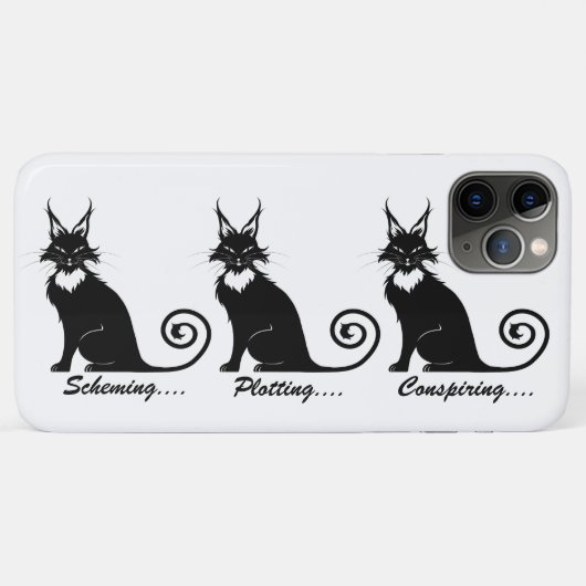 Evil Plotting Cat Trio Case-Mate iPhone Hülle (Rückseite (Horizontal))