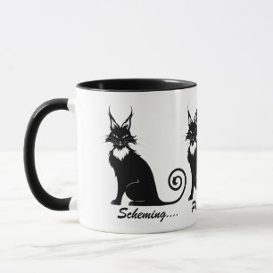 Evil Plotting Cat Trio Tasse