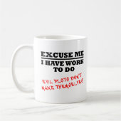 Evil Plotting Funny Mug Kaffeetasse (Links)