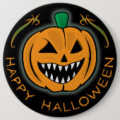Evil Pumpkin Button (Vorderseite)