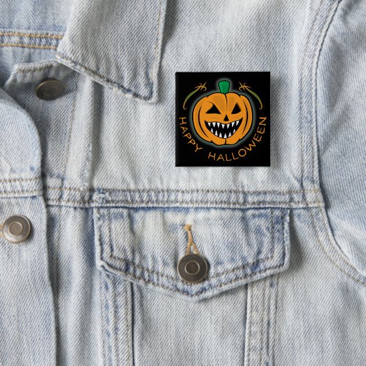 Evil Pumpkin Button (Beispiel)