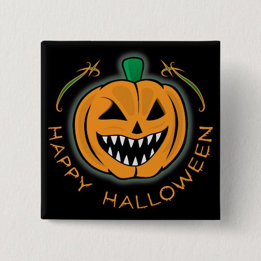 Evil Pumpkin Button (Vorderseite)