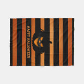 Evil Pumpkin Fleecedecke (Vorderseite (Horizontal))