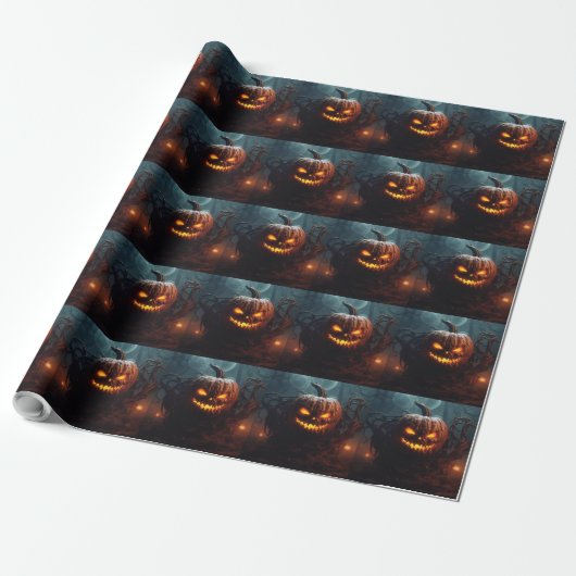 Evil Pumpkin Geschenkpapier (Ungerollt)