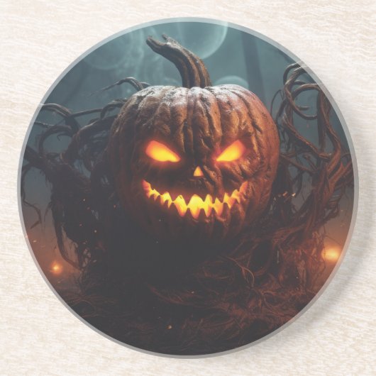 Evil Pumpkin Getränkeuntersetzer (Vorne)