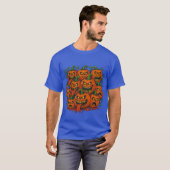 Evil Pumpkin Horde Halloween T-Shirt (Vorne ganz)