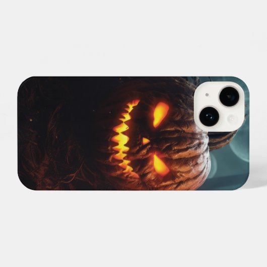 Evil Pumpkin iPhone Hülle (Rückseite (Horizontal))