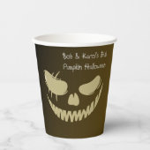 Evil Pumpkin Lmile Halloween-Party Paper Cups Pappbecher (Vorderseite)