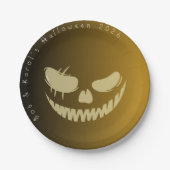 Evil Pumpkin Lmile Halloween-Party Paper Teller (Vorderseite)
