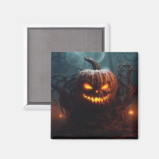 Evil Pumpkin Magnet (Vorderseite/Rückseite)