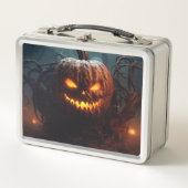 Evil Pumpkin Metall Brotdose (Vorderseite)