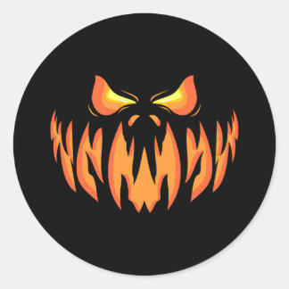 EVIL PUMPKIN RUNDER AUFKLEBER