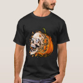 Evil Pumpkin Skull Breakout T-Shirt (Vorderseite)