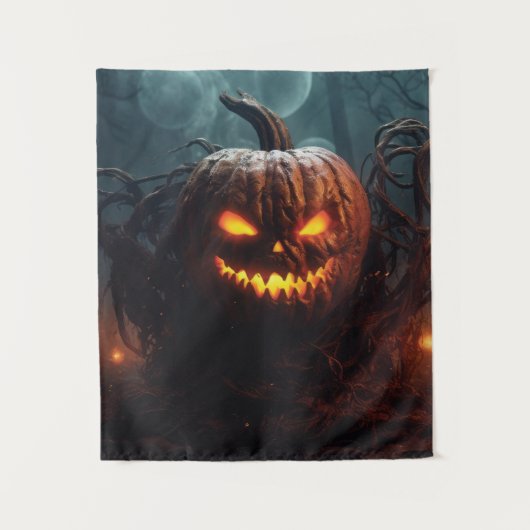Evil Pumpkin Wandteppich (Vorderseite)