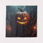 Evil Pumpkin Wandteppich (Vorderseite)