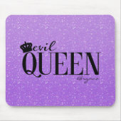 EVIL QUEEN Lila Glitzer Glam Crown Mouse Pad Mousepad (Vorne)