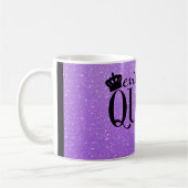 Evil Queen Lila Glitzer Glam Kaffee Tasse (Links)