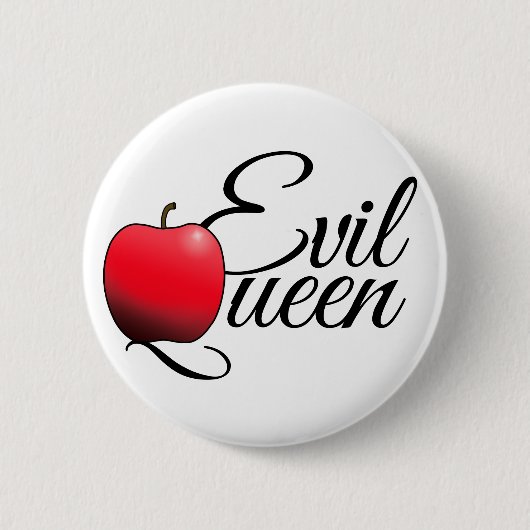 Evil Queen Red Apple Button (Vorderseite)