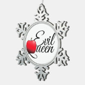 Evil Queen Red Apple Schneeflocken Zinn-Ornament (Rechts)