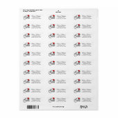Evil Queen Small Apple Funny Address Label (Vorne)