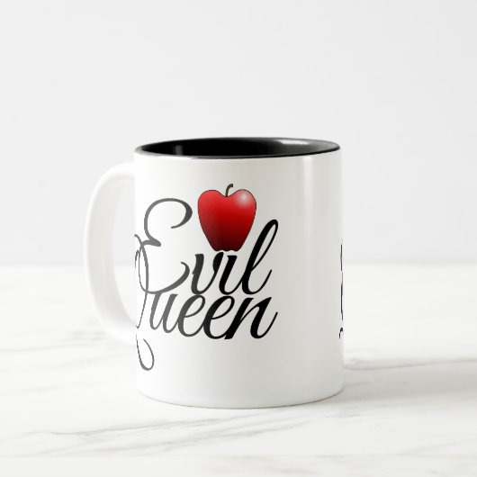 Evil Queen Small Apple Zweifarbige Tasse (Vorderseite Links)