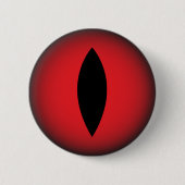 Evil Red Cats Eye Goth Cat Lover Button (Vorderseite)