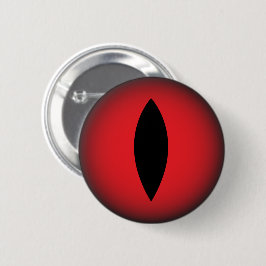 Evil Red Cats Eye Goth Cat Lover Button