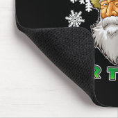 Evil Santa I Do It For The Ho's Funny Ugly Christm Mousepad (Ecke)