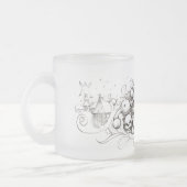 Evil Santa Skull: Tintenlinie in Weihnachtsglas Mattglastasse (Links)