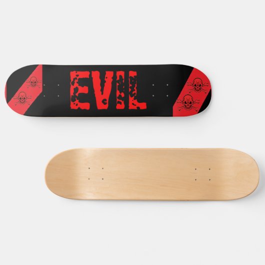 Evil Skateboard Deck (Horizontal)