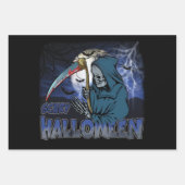 Evil Skeleton in Scary Dark Night Halloween Geschenkpapier Set (Vorderseite 2)