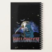 Evil Skeleton in Scary Dark Night Halloween Planer (Rückseite)