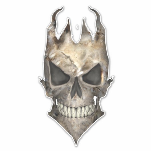 Evil Skull Aufkleber (Vorderseite)