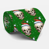 Evil Skull Christmas Krawatte (Gerollt)