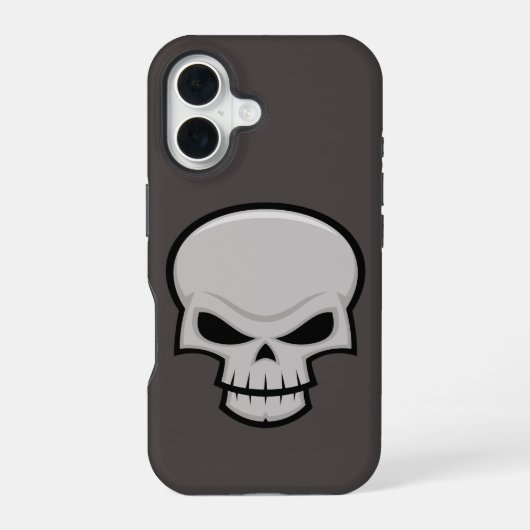 Evil Skull Design iPhone 16 Hülle (Rückseite)