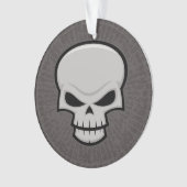 Evil Skull Design Ornament (Vorderseite)