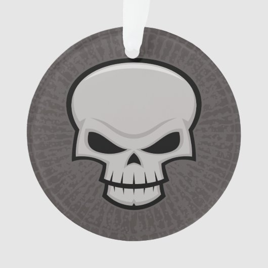 Evil Skull Design Ornament (Vorderseite)