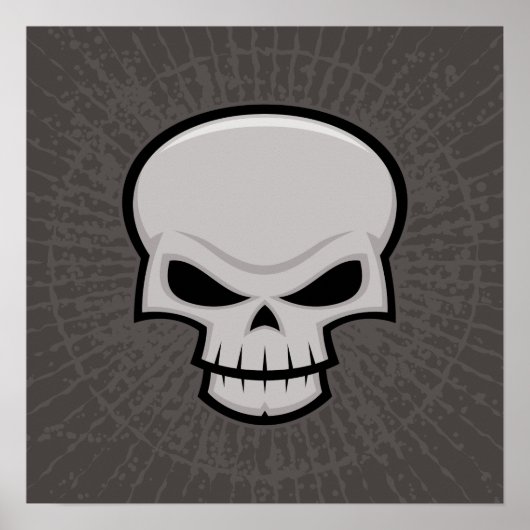 Evil Skull Design Poster (Vorne)