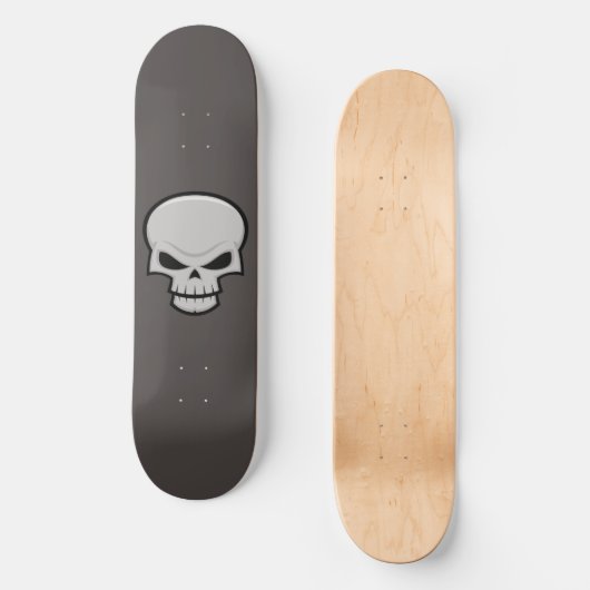 Evil Skull Design Skateboard (Vorderseite)