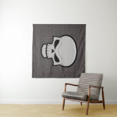 Evil Skull Design Wandteppich (Beispiel (Horizontal))