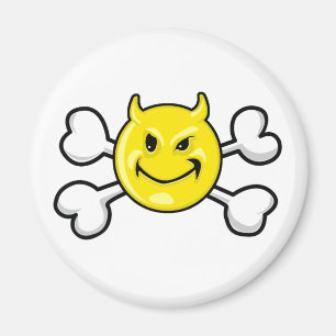 EVIL Skull und Crossbones Magnet