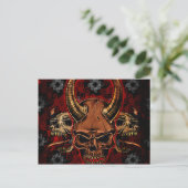 Evil Skulls Postkarte (Stehend Vorderseite)