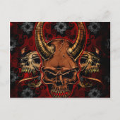 Evil Skulls Postkarte (Vorderseite)