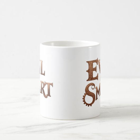 Evil&Smart, nur Schrift, text only Kaffeetasse (Mittel)