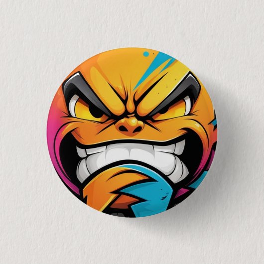 Evil Smile Design 1 Button (Vorderseite)