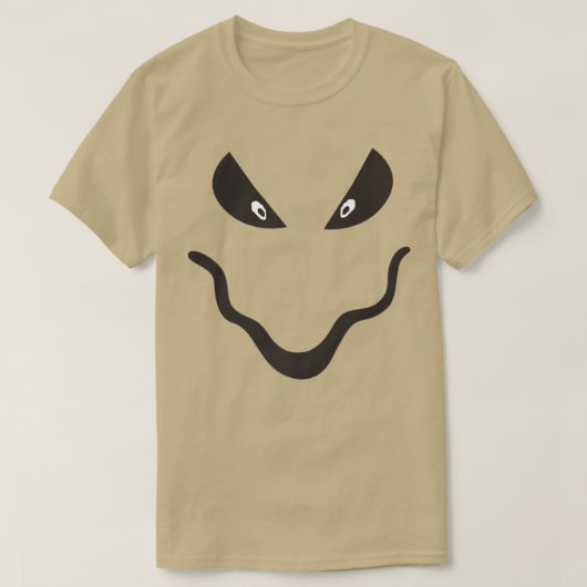 Evil Smile, Pumpkin Jack O' Lantern Face, Hallowee T-Shirt (Design vorne)