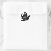 Evil Snail Runder Aufkleber (Tasche)